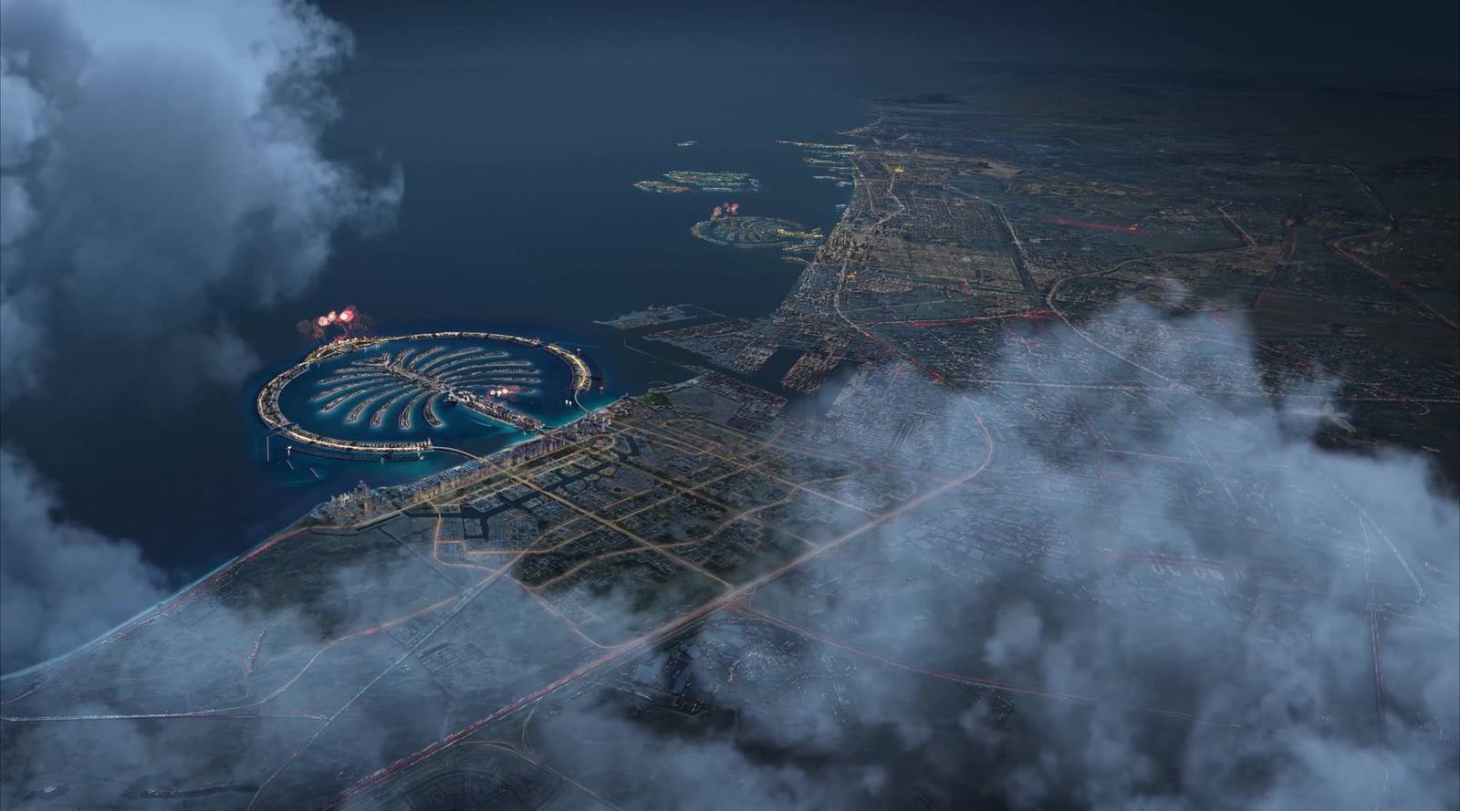 Dubai from the air, Palm Jebel Ali